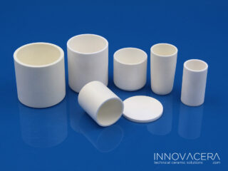 Cylindrical Alumina Crucible